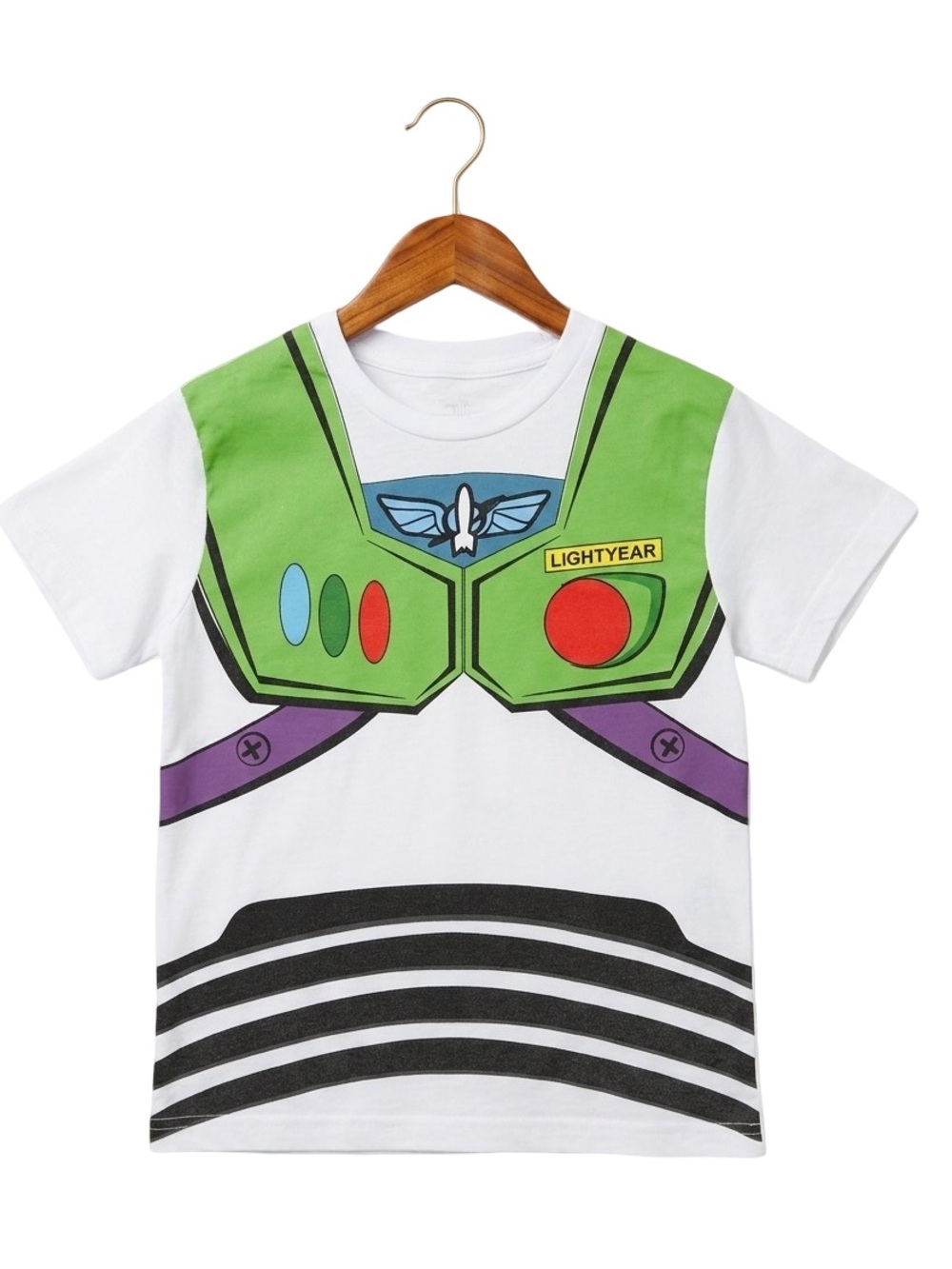 Toy Story Buzz Lightyear Costume T-Shirt Boys Youth Size Small Space Ranger Tee